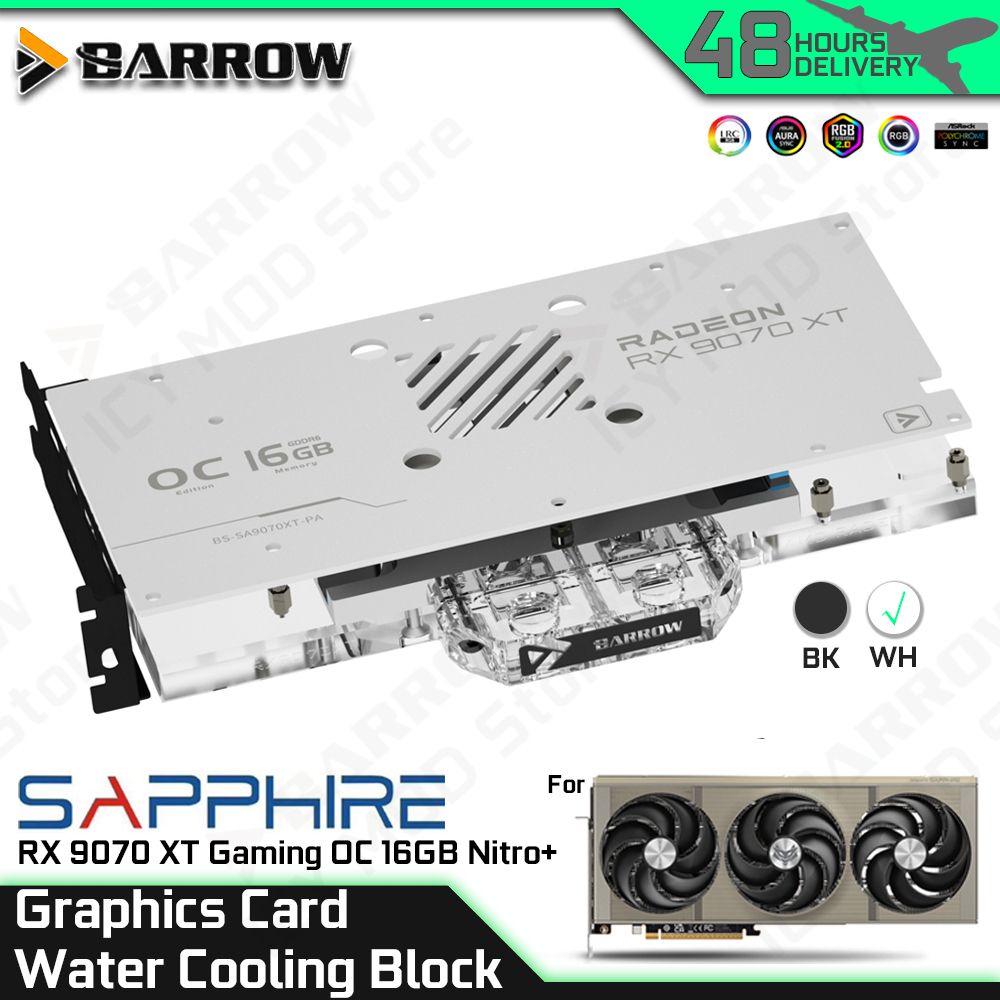 Barrow Graphics Card Water Coo - đánh giá và giá Rx 9070 Xt