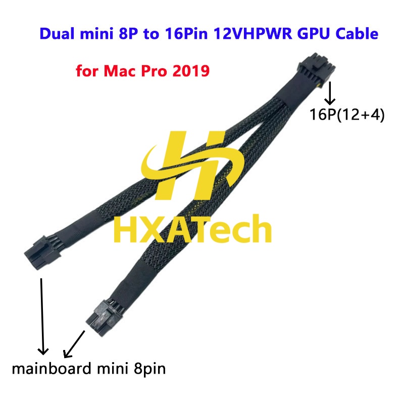 HXATech-For mac pro 2019 new D - đánh giá và giá Dual 8Pin To 16Pin 12Vhpwr Cable