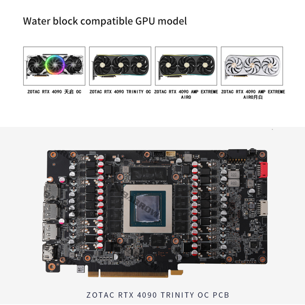 BARROW Water Block for ZOTAC G - đánh giá và giá Rtx 4090 Water Block